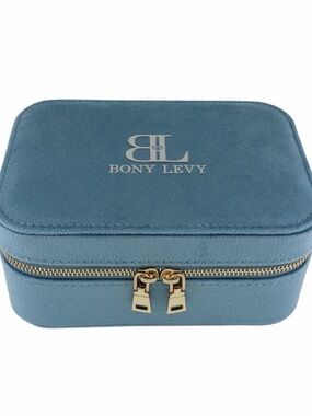 Bony Levy Jewelry Box Blue Velvet NWOT